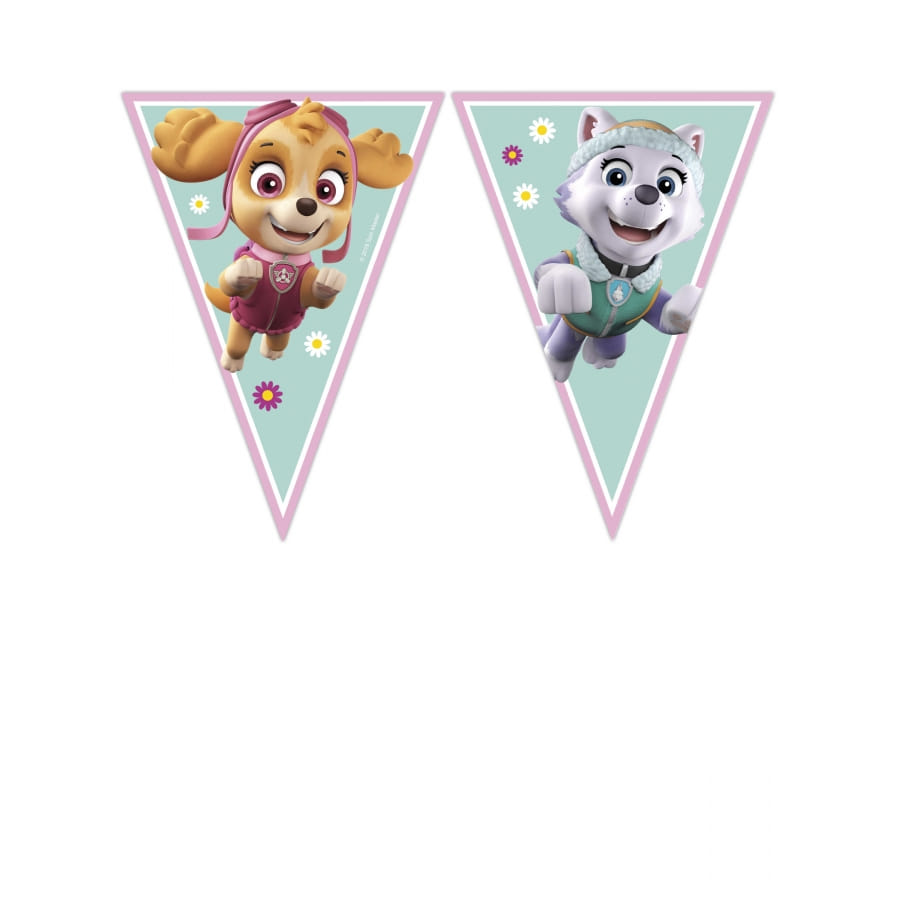 Paw Patrol Skye & Everest Plast Flagg Banner 2.3m