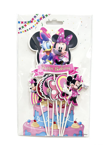 Cake Decor - Paper Topper -  Minnie Mouse and Daisy Duck