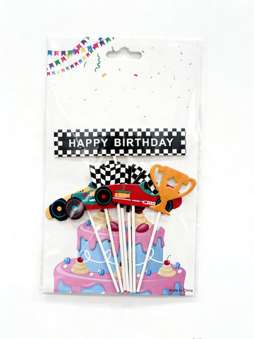 Cake Decor - Paper Topper - Racing Car