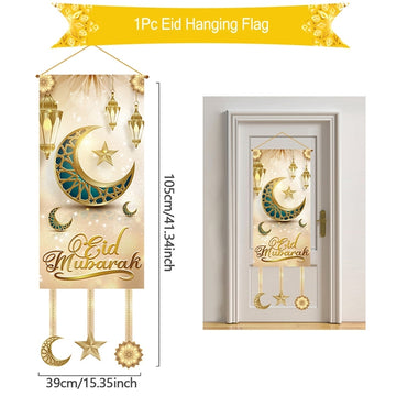 EID/ RAMADAN - Hanging Banner Flag