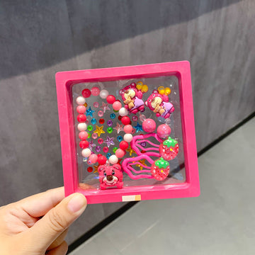 Fuchsia Children's Bracelet  - 6 Pieces Set