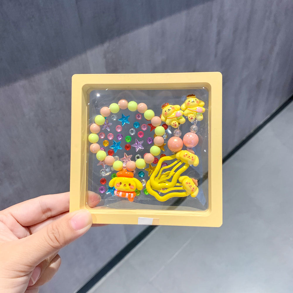 Yellow Children's Bracelet  - 6 Pieces Set