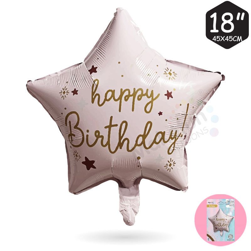 Happy Birthday Folie Ballong