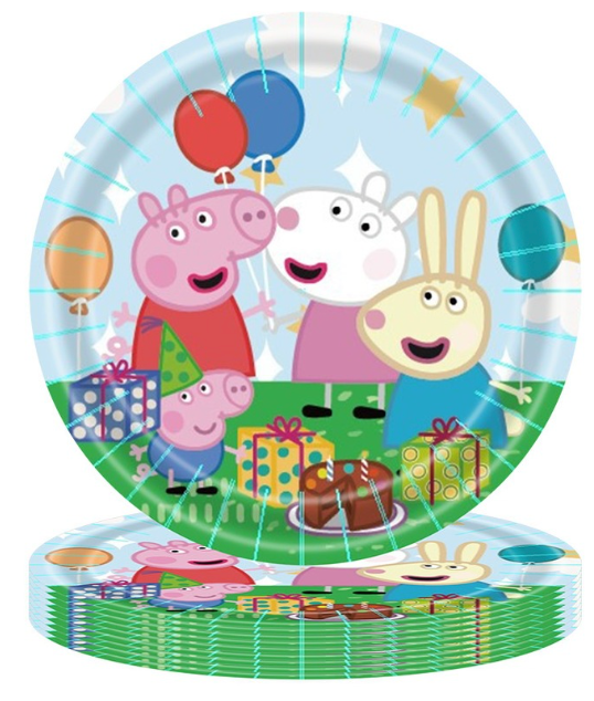 Peppa Pig - Papptalerken 23 cm