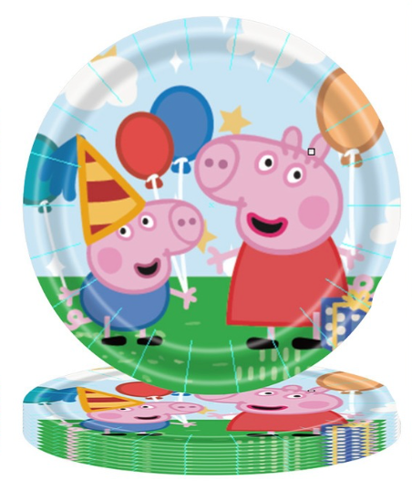 Peppa Pig - Papptalerken 18 cm