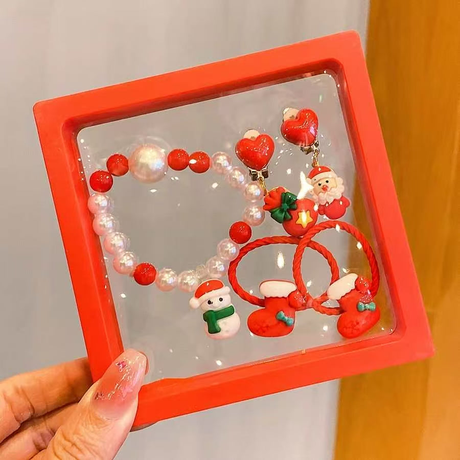 Christmas Design A Children's Bracelet  - 6 Pieces Set