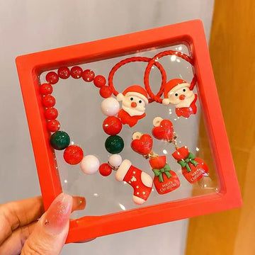 Christmas Design B Children's Bracelet  - 6 Pieces Set