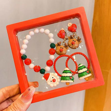 Christmas Design C Children's Bracelet  - 6 Pieces Set
