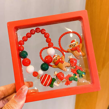 Christmas Design F Children's Bracelet  - 6 Pieces Set