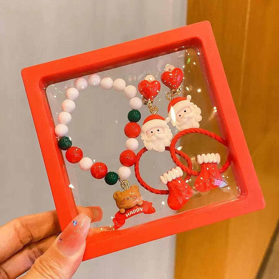 Christmas Design G Children's Bracelet  - 6 Pieces Set