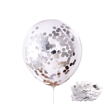 10 Balloons 30 cm - Sliver