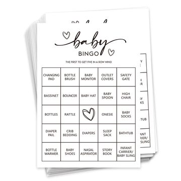 Baby Shower - Bingo Card Set