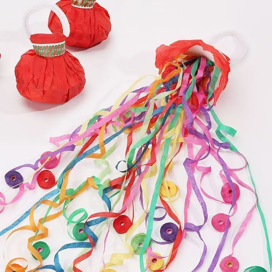 Hand-tossed Party Streamers