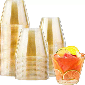 Glitter Plastic Shot Glass
