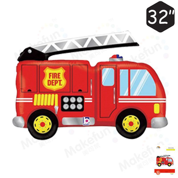 Fire Truck Foil Balloon