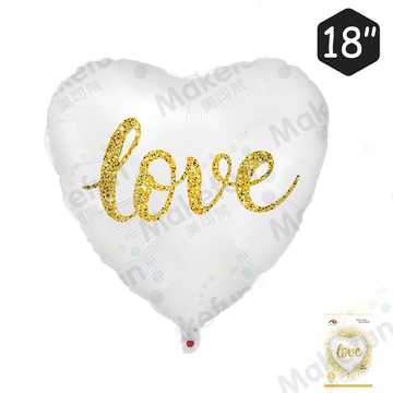 “LOVE” Heart Foil Balloon