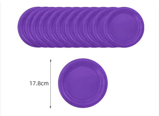 Solid Color Tableware - Dark Purple