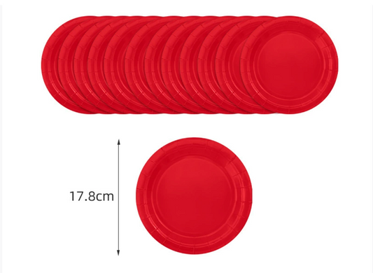 Solid Color Tableware - Red