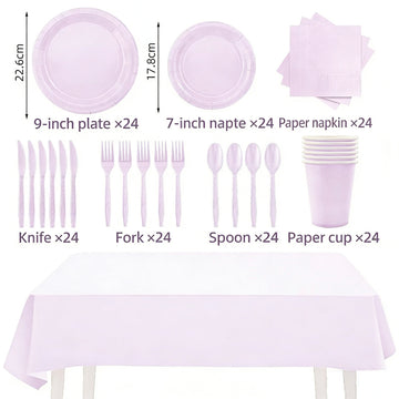 Solid Color Tableware - Light Purple