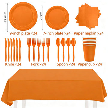 Solid Color Tableware - Orange
