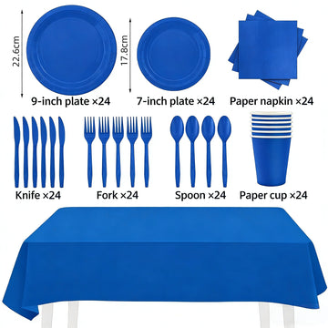 Solid Color Tableware - Dark Blue