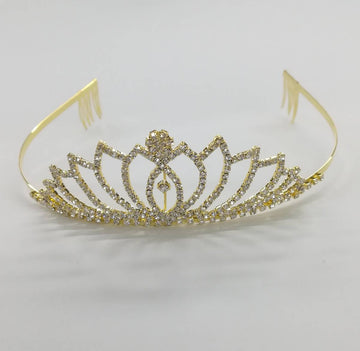 Gold Diamante Tiara