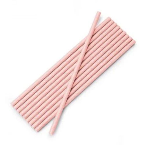 Cardboard straws - pink