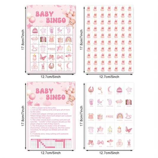 Baby Shower - Bingo Card Set
