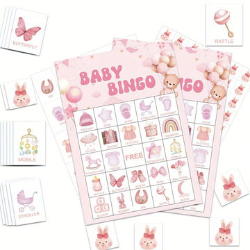 Baby Shower - Bingo Card Set