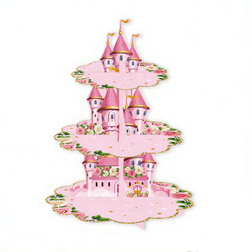 Cake Stand - Pink Castle