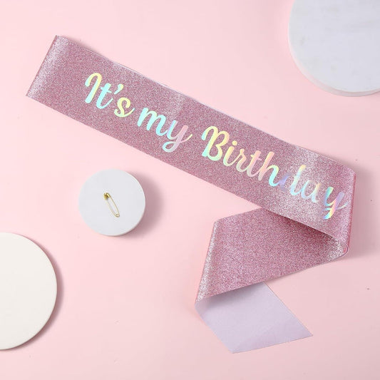 Birthday sash - Rose gold