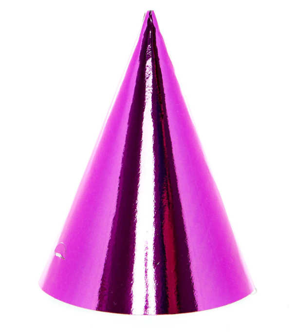 Party hat Metallic purple