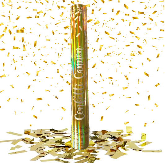 Confetti cannon - silver strips