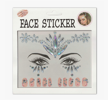 Crystals for face with stickers