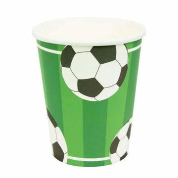 Football Paper Cups 266ml 8pk