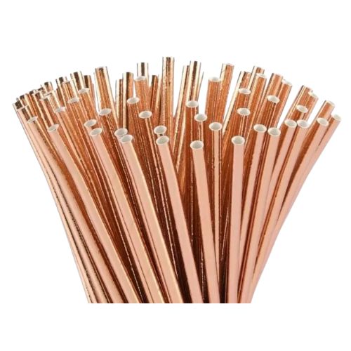 Cardboard straws - Rose gold