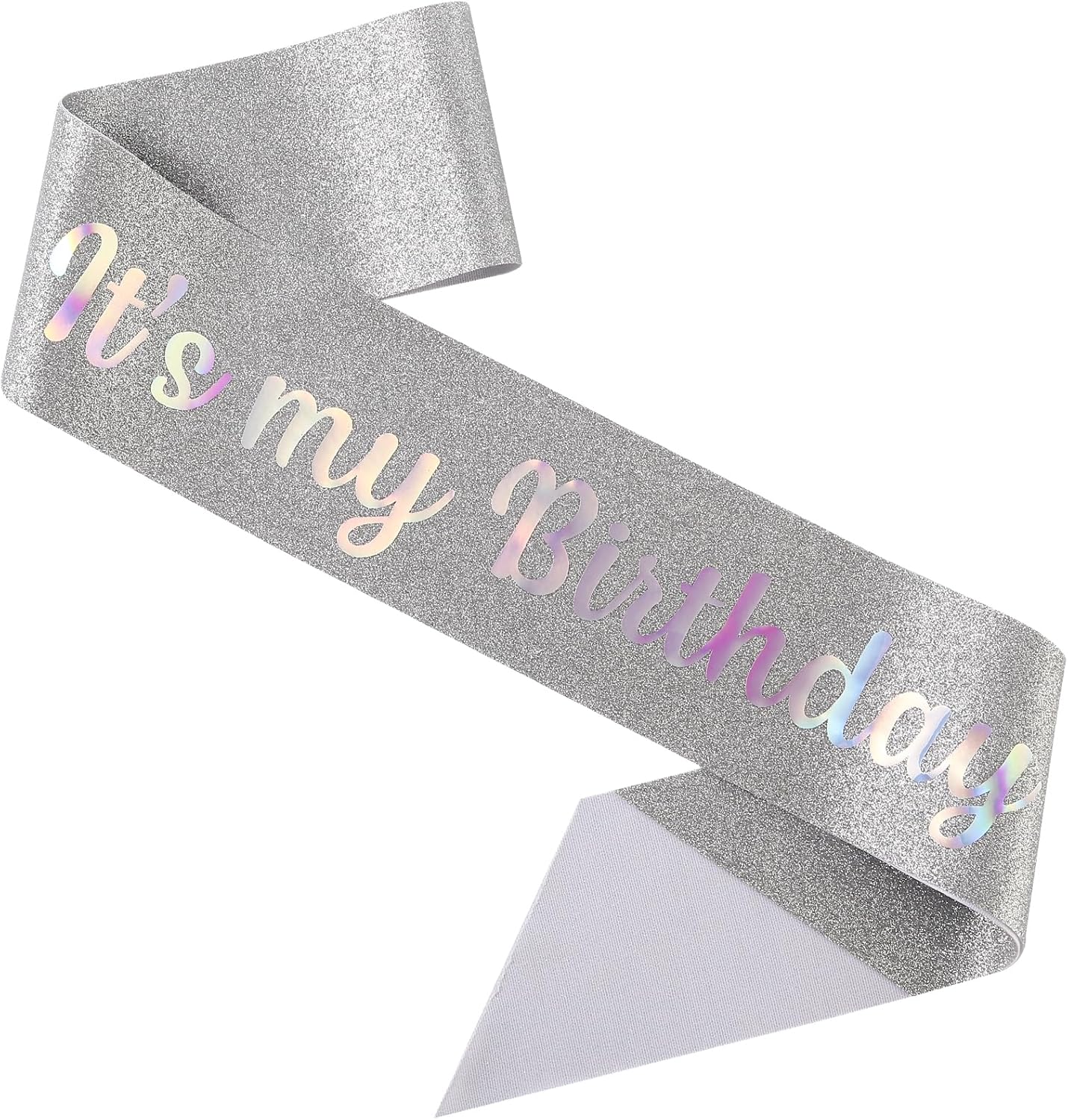 Birthday sash - Silver