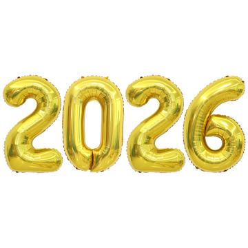 Foil Balloon - 2026 - Gold - 80cm