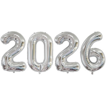 Foil Balloon - 2026  - Sliver - 43cm